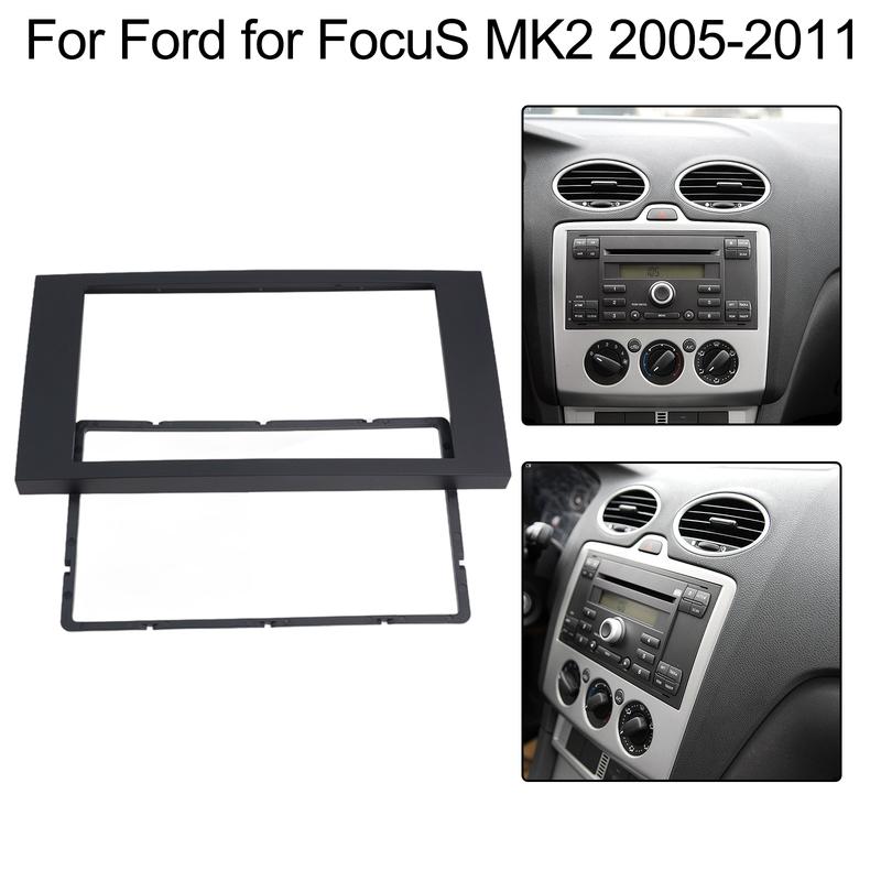 For FORD Stereo Fascia Auto Parts Black Brand New Car Accessories Kit Plastic Replacement Set Practical Exquisite