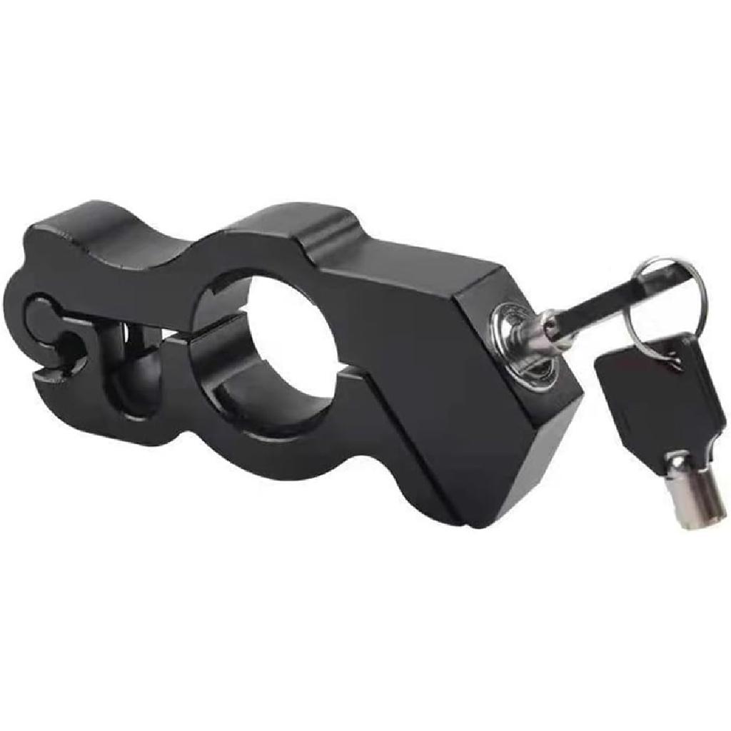Motorcycle Lock Anti Theft,Motorcycle Grip Brake Throttle Locks,Moped Grips Security Heavy Duty Anti Theft Lock(Black)