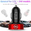 Car Charger 2 USB Ports Fast Charging Digital Display Car Accessories For Opel Astra J Insignia Astra G Corsa Zafira B Mokka Vivaro Meriva
