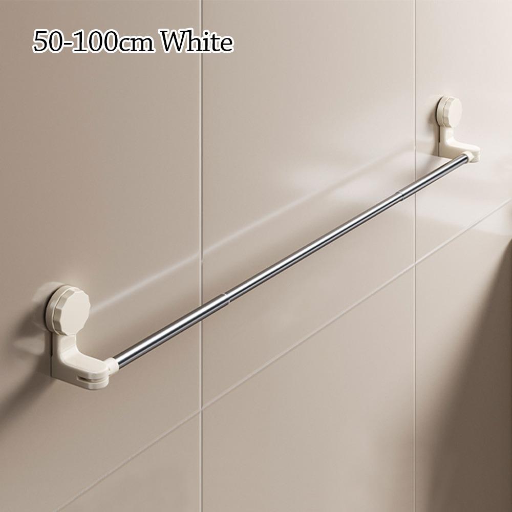 New Suction Cup Towel Rack Wall Mounted Adjustable Towel Bars Multipurpose Retractable Clothes Drying Rack