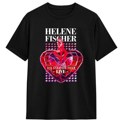 Helene Fischer 360° Tour Concert T Shirts Men's  Cotton Novelty T-Shirt Round Collar  Tee Shirt Short Sleeve Clothing Original
