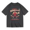 Genuine  High-quality Spider-Man Gym Fitness Workout Movie Casual Men's And Women's Same Short-sleeved TopJacket
