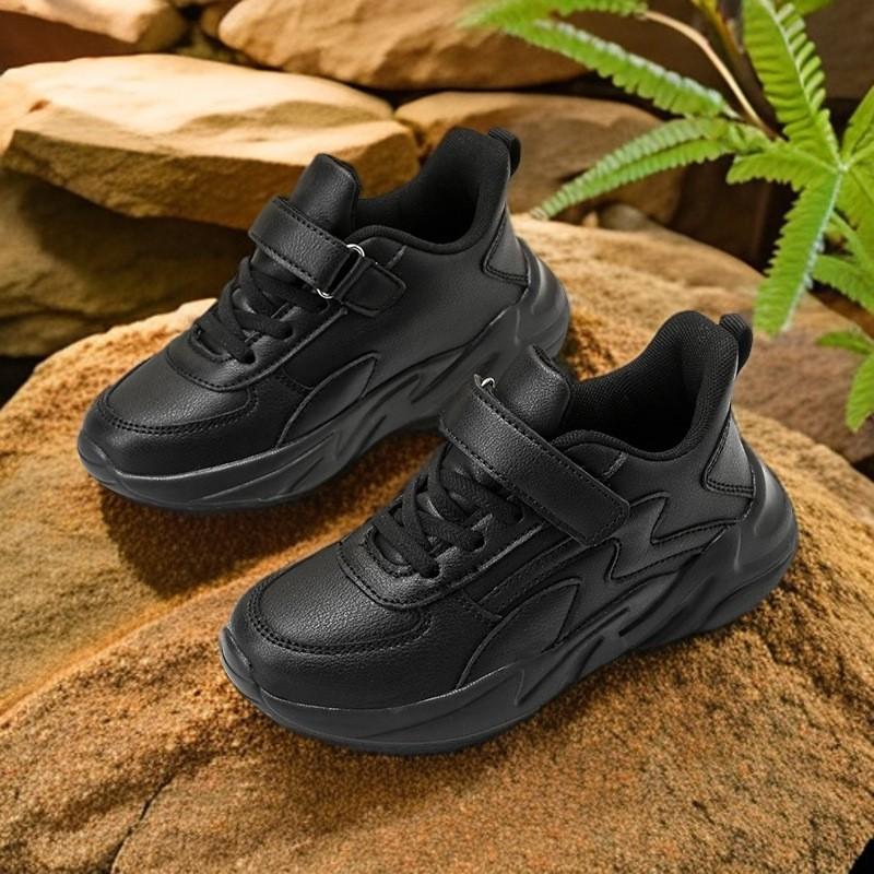 Kids White Sneakers Boys Girls Casual Running Shoes With Lightweight MD Sole