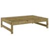 VidaXL Garden Footrest 120x80 Cm Impregnated Pine Wood, Stool, Ottoman Footrest, Garden Stool, Pouf, 825743