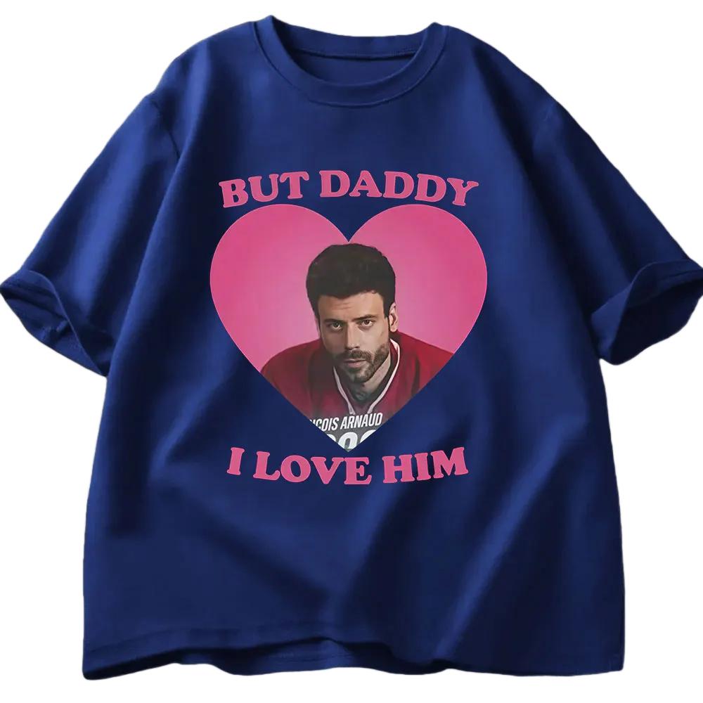 Rivalry Heated Scott Hunter But Dad I Love Him Tshirt 2026 Summer Mens Womens Luxury Fashion Mens Tshirt Street Wear Y2K