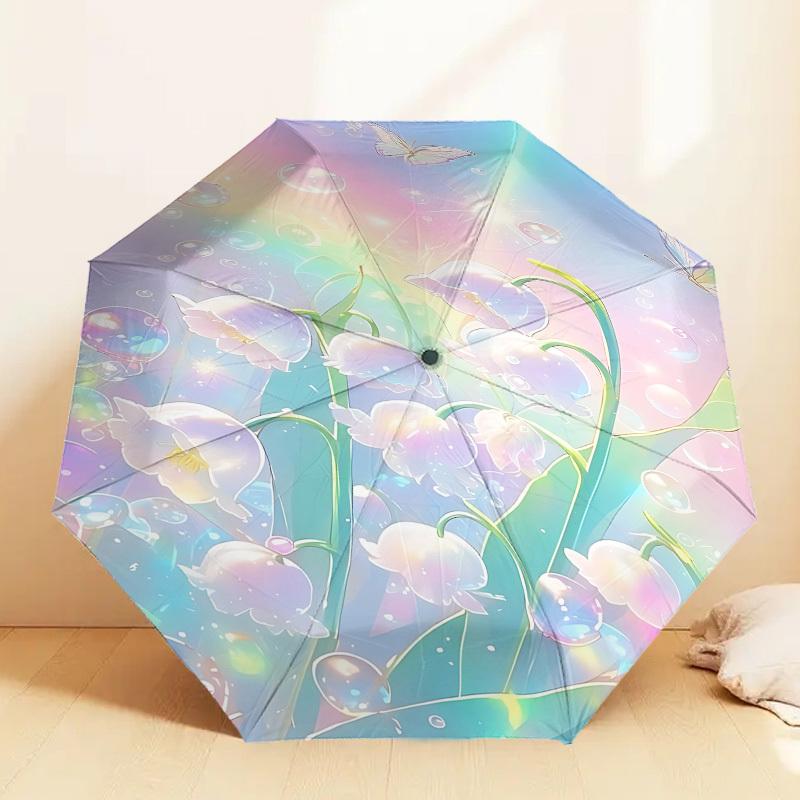 Enchanted Garden Umbrella: A Magical Companion for Outdoor Adventures, Auto-Opening & Closing, Lightweight and Durable 055