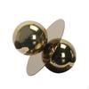 Abstract Metal Sculpture Polished Reflective Ornament for Living Room,