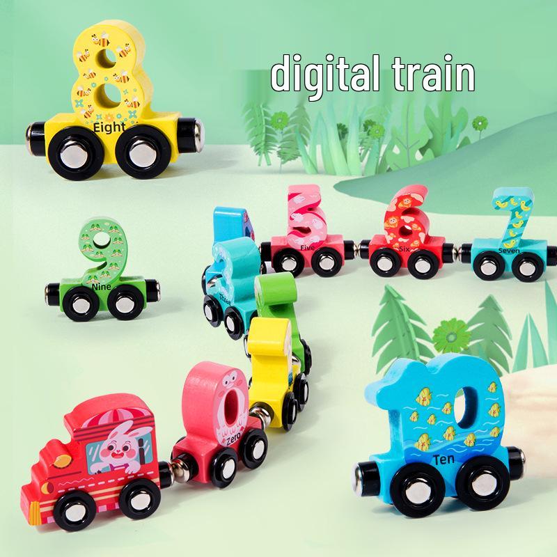 

Magnetic Animal Number Train: Educational Wooden Toy for Kids