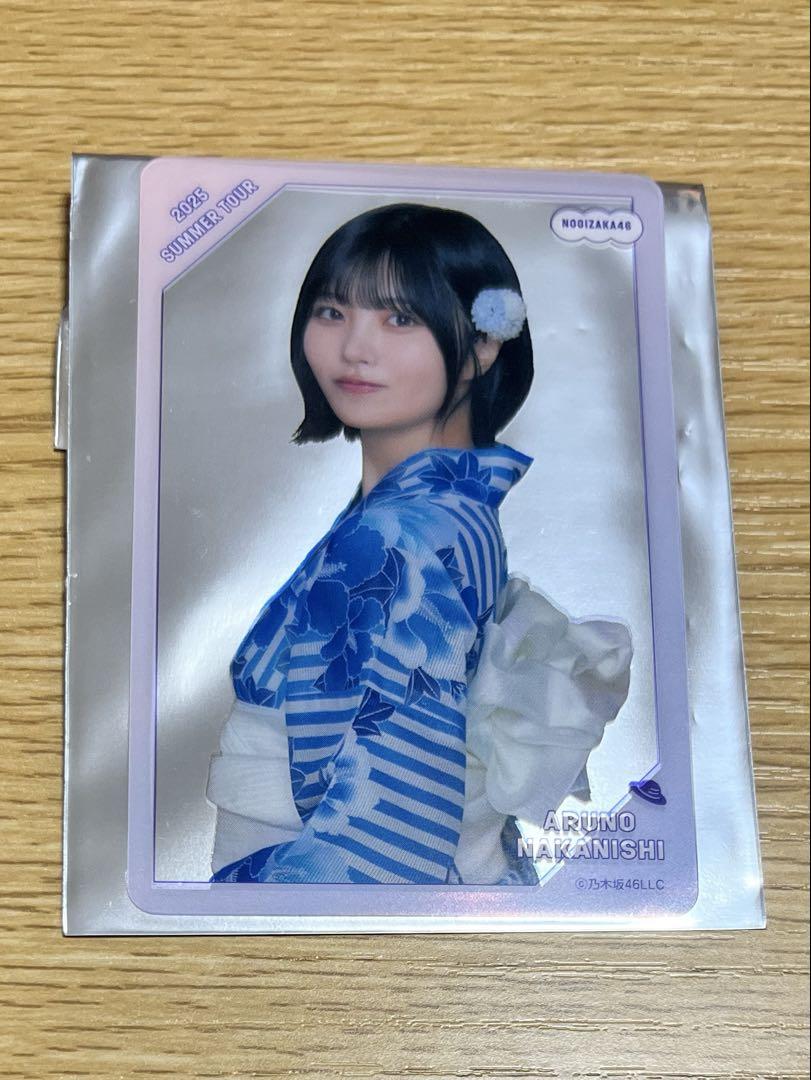 

[USED] Arno Nakanishi Nogizaka46 Purchase Bonus C Prize Individual Clear Card August ver.