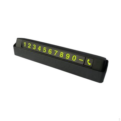 Car Parking Number Plate Interior Decors Universal Numbers Card