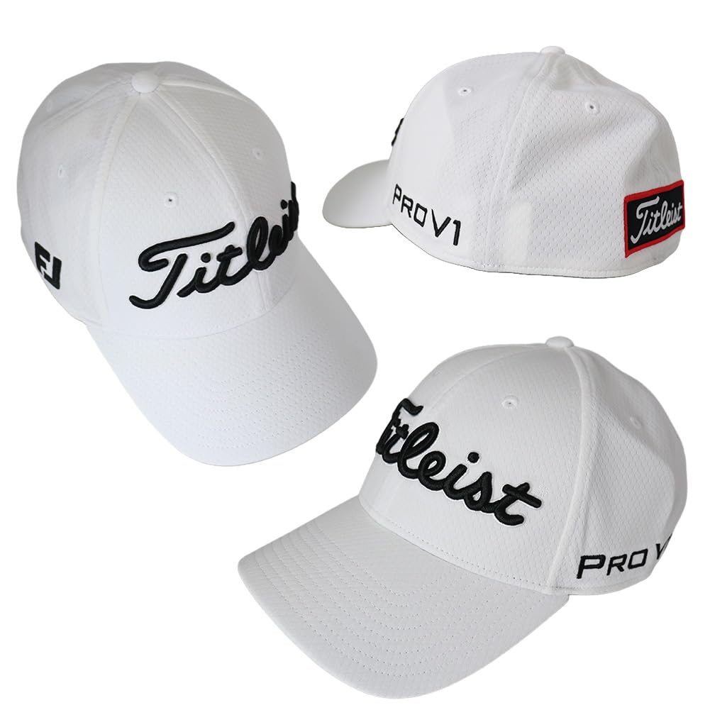 [Titleist] Men's Golf Cap Tour Elite Cap TH23FTEL (10) White x Black One Size [Parallel Import]