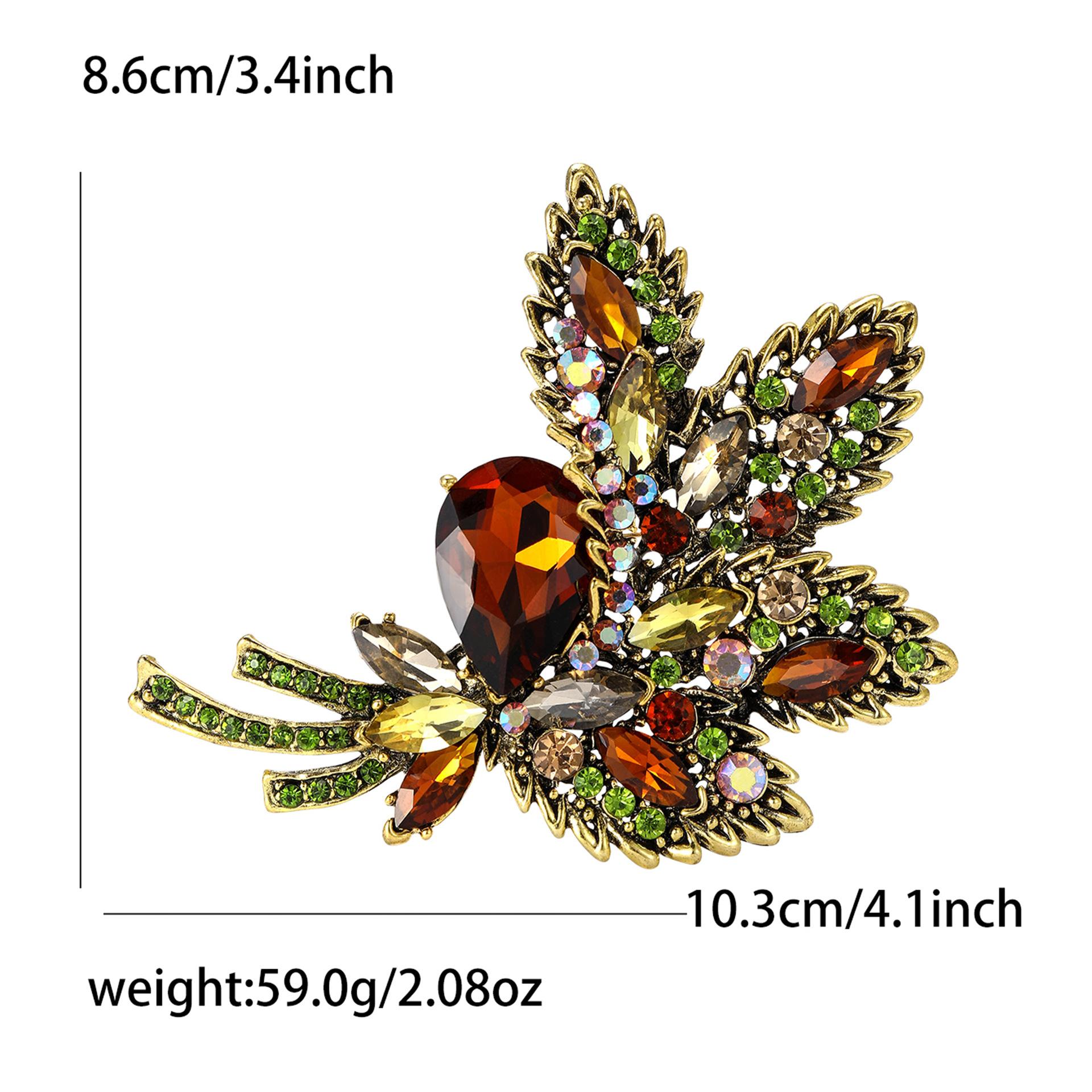 

Высококачественный сплав тяжелой промышленности стеклянный букет брошь элегантный темперамент женский костюм шаль корсаж ювелирные изделия булавка