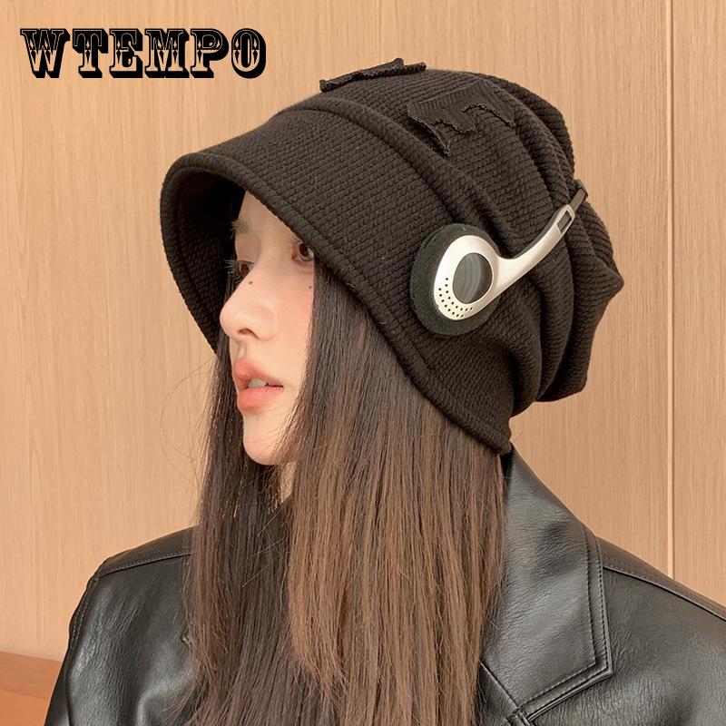 Letter Stack Hat Casual Windproof Hat Children's Autumn and Winter Warm Hat