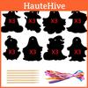 Themed Ghost Colorful Diy Scratch Card Halloween Party Decorations Props