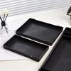 Black White Large Plastic Tray Plastic Bed Table Tray New Serving Trays  Bathroom