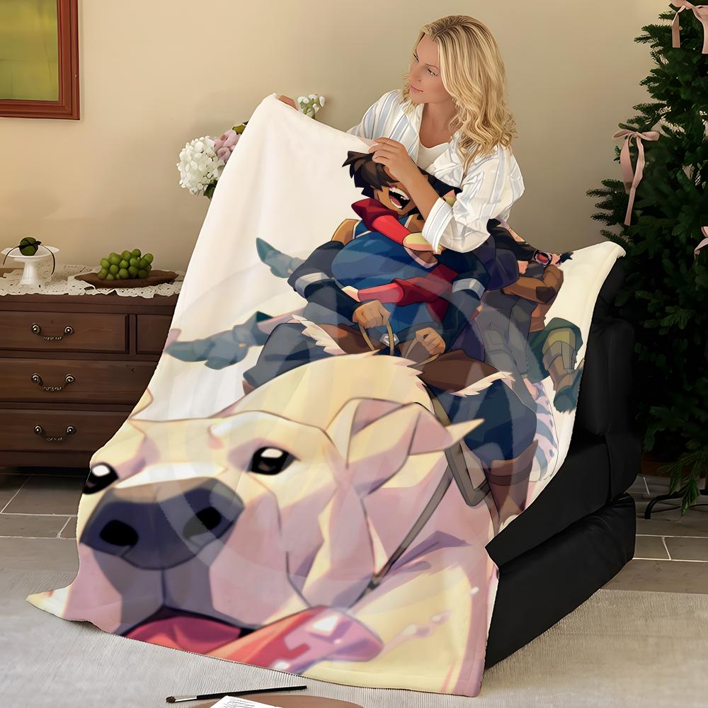 Animation T-The L-Legend O-Of K-Korra Throw Flannel Blanket, Soft Warm, Durable & Washable Cute Cool