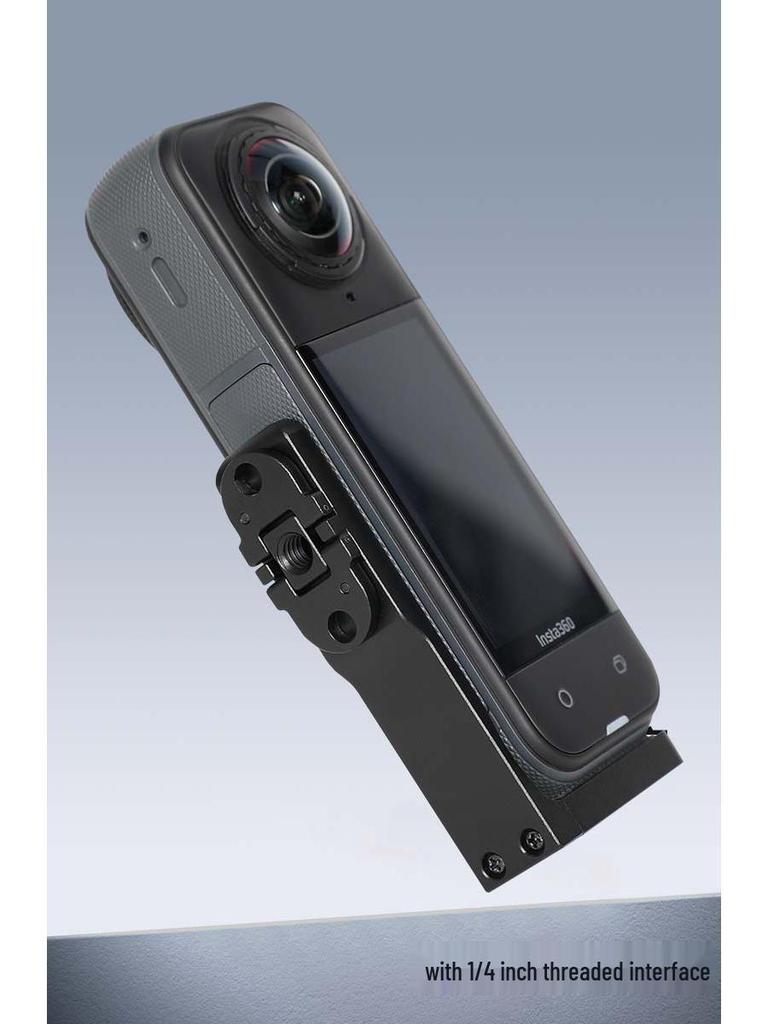 Clip Staffa di Montaggio Orizzontale Insta360 X3/X4/X5 per Action Cam