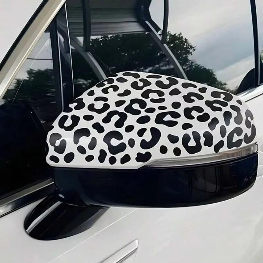 Leopard Print Car Stickers PVC Wall Decal DIY Vinyl Sticker For Car Rearview Mirror