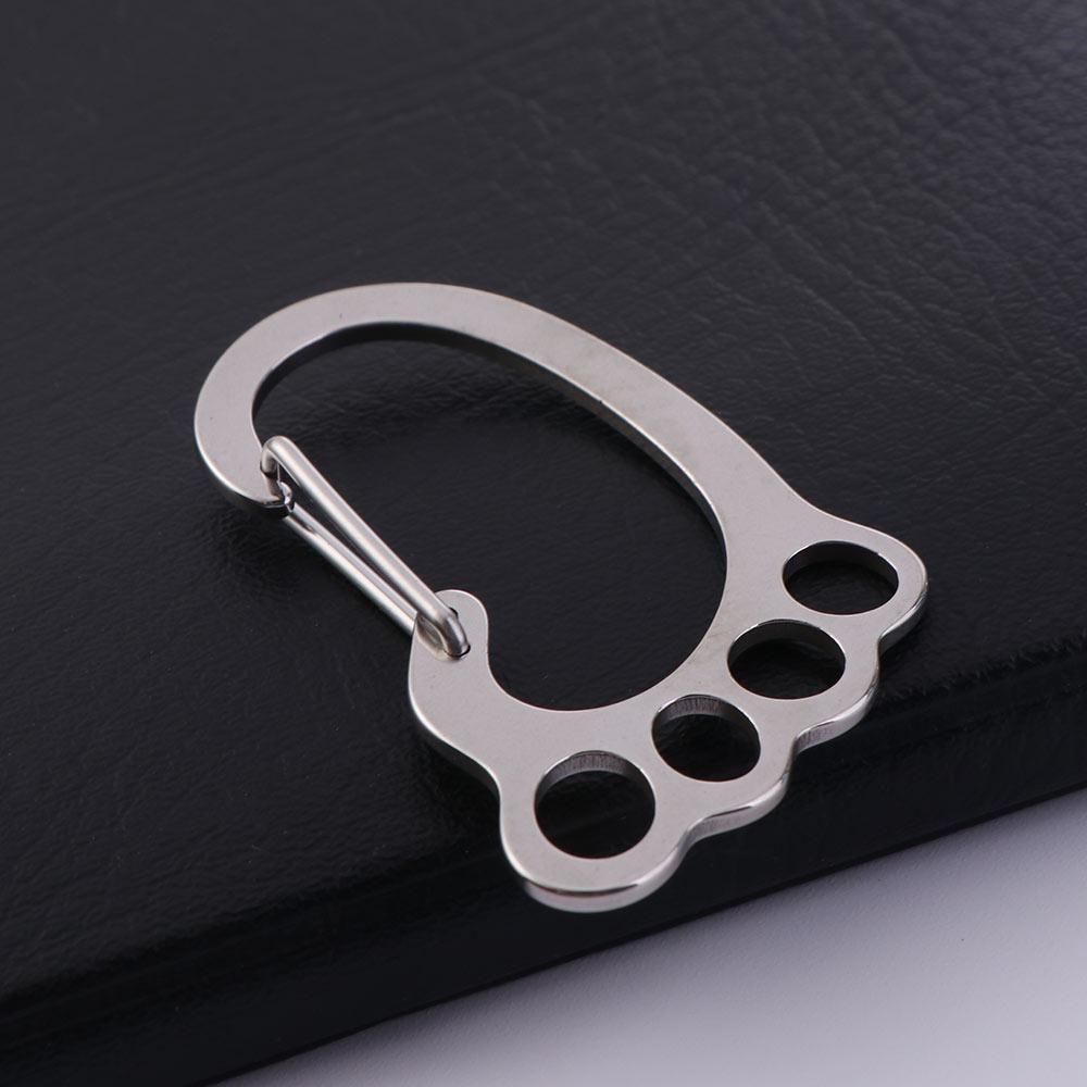 Easy Removal Key Ring Multi-Ring Key Ring With Buckle Cute Kitten Key Holder For Men Women