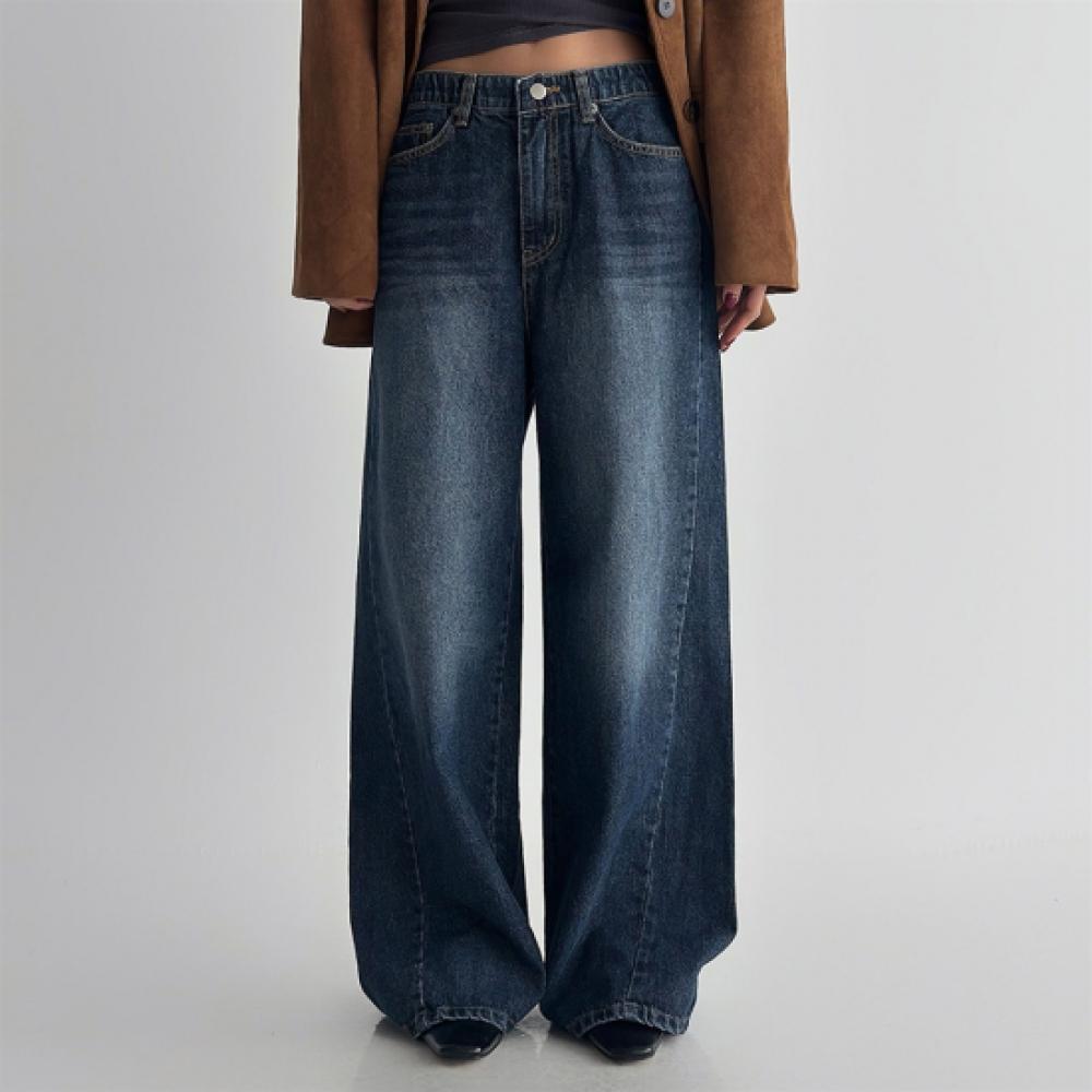New Arrivals Open Run Women Low Rise Balloon Wide Jeans