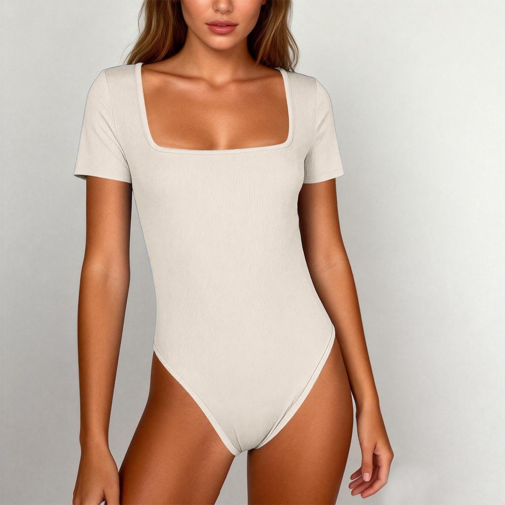 Combinaison athlétique de compression d'été à manches courtes pour femme