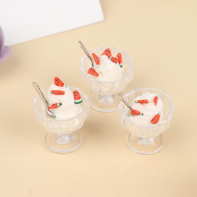 1:12 Poppenhuis Miniatuur Mini IJscoupes Model Doe-het-zelf Speelgoed Voedsel Accessoire
