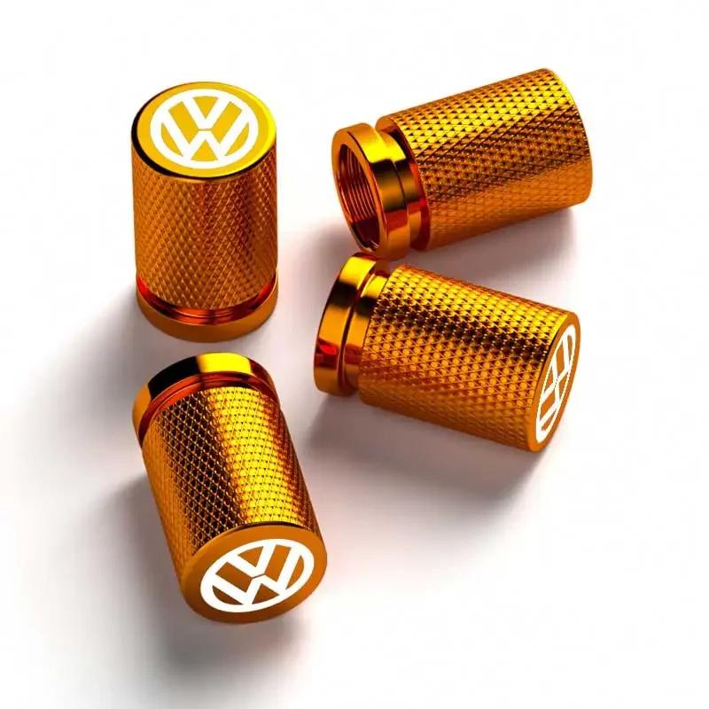 Pro VOLKSWAGEN VW 4KS Laserové Logo Slitina AutoKola Ventilek Čepičky pro Volkswagen Rline GTI Jetta Tiguan Scirocco Sagitar Touareg