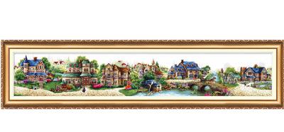 Cross Stitch Kit Abris Art Fairytale Town