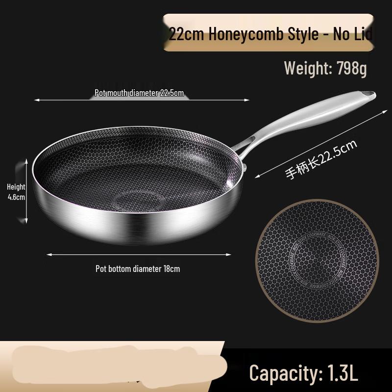 

ZISIZ Thickened Honeycomb Non-Stick Frying Pan