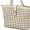 Daks Ivory Mesh Twisted Detail Point Tote Bag Dcba6e189iv