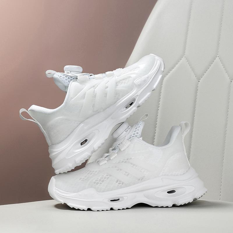 2025 Summer Rotating Button Single Mesh Breathable EVA Lightweight Running Shoes Children's Sports Shoes Primary School Students Physical Education