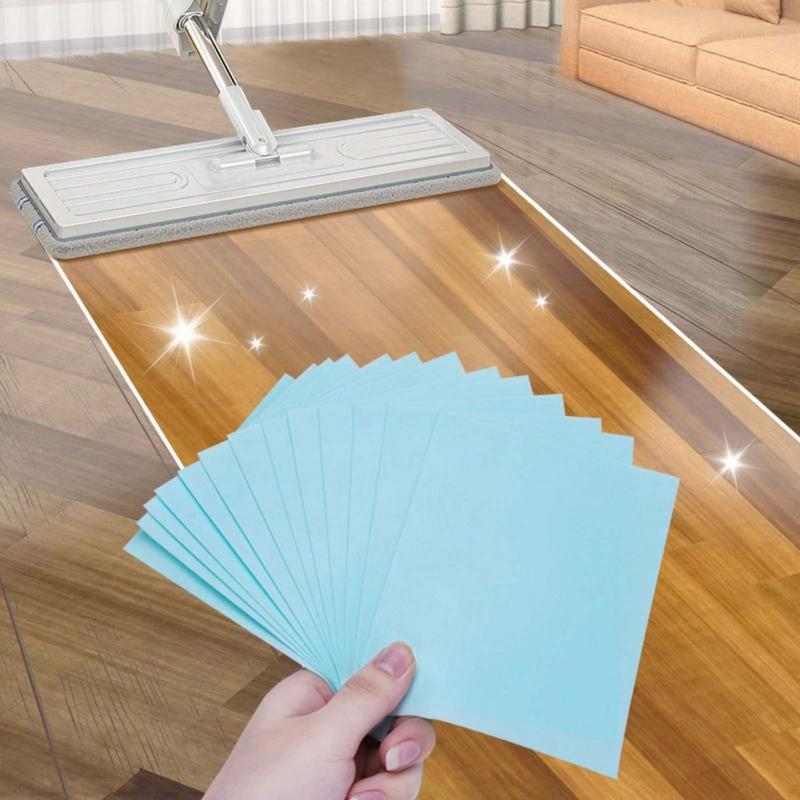 Floor Mop Cleaner Tablet 30Pcs Floor Cleaner Tablets Furniture Board Cleaning Sheet Multi-Functional Floor Cleaning Sheets