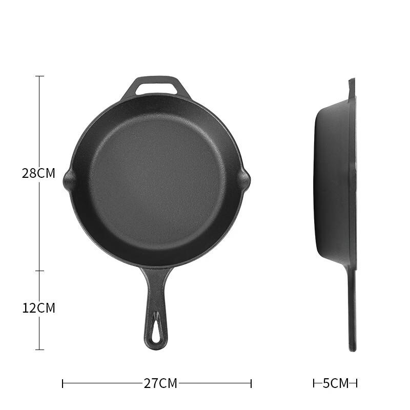 Oeny Camping Cast Iron Frying Pan