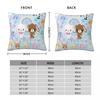 Sugarbunnies Anime Throw Pillow Cover Cushions for Sofa Cute Cartoon Awesome Pillowcase