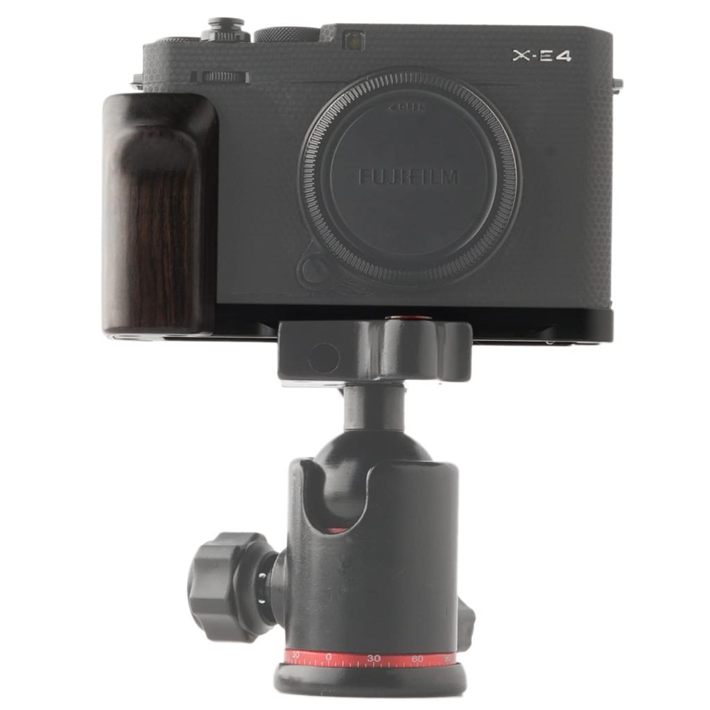 WEPOTO Noble Wood and Metal Hand Grip for Fujifilm X-E4 (GP-XE4-B)