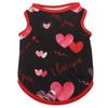 Summer Pet Clothing Cats High Elasticity Tank Top European Style Printed Alphabet Stripes Puppy Vest Cool Shirts