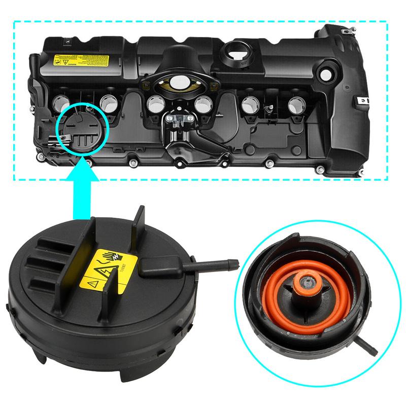 1/2PCS PCV Valve Cover  11127552281 For 06-13 BMW 128I 328I 328Xi 528I 528Xi X3 X5 Z4 N52 2.0L-3.0L E90 E91 E70 Car Accessories