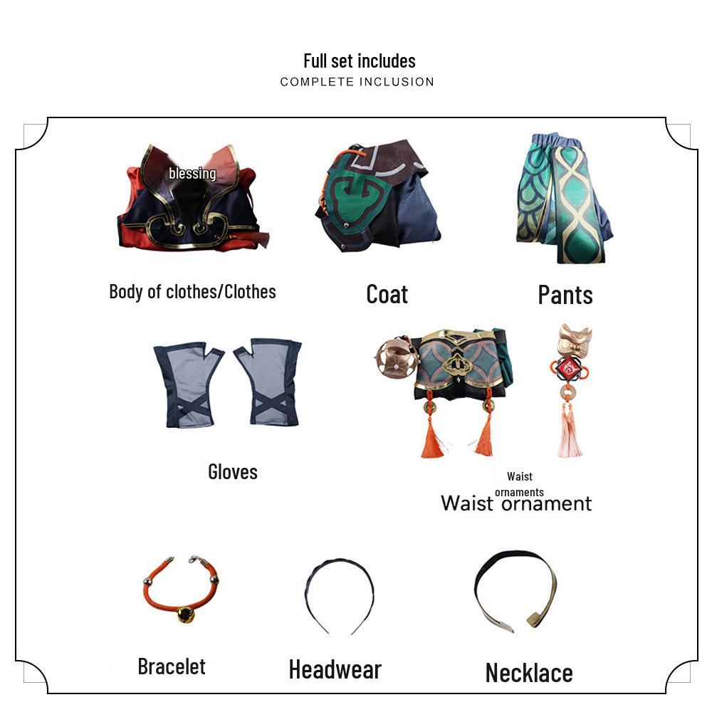 Groundhog Genshin Gaming Cosplay Lion Dance Boy Costume