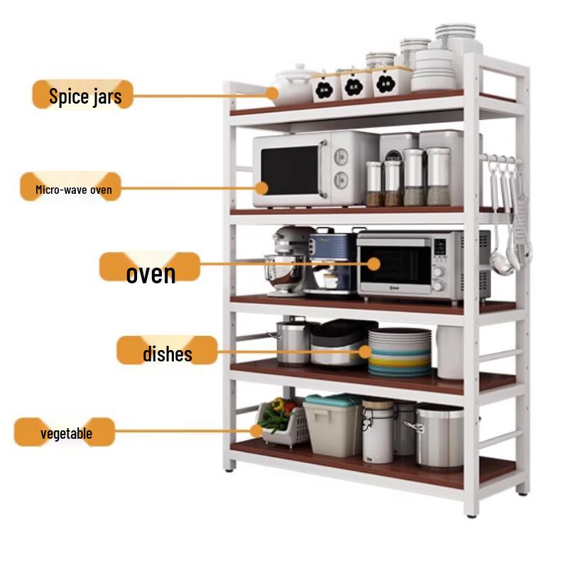 Beifu Bodenstehendes 3-stöckiges Küchenregal