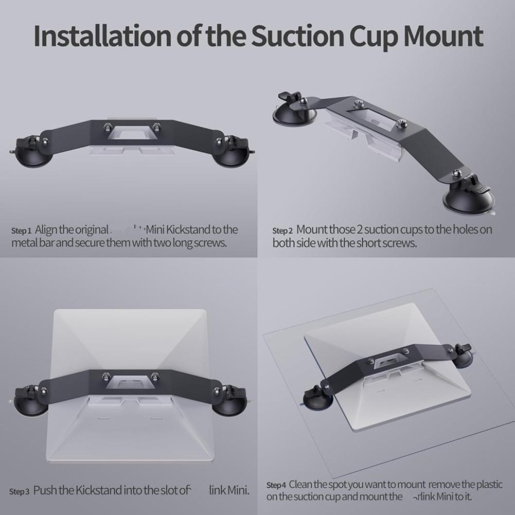 For Starlink Mini Sunroof Suction Cup Mount Roof Mount Mounting Kit for Sunroof/Front Window/Rear Window/Roof