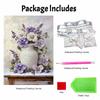 Purple Floral Vase Pearl Painting Set Pearl Art DIY Handmade Crafts Home Wall Decoration