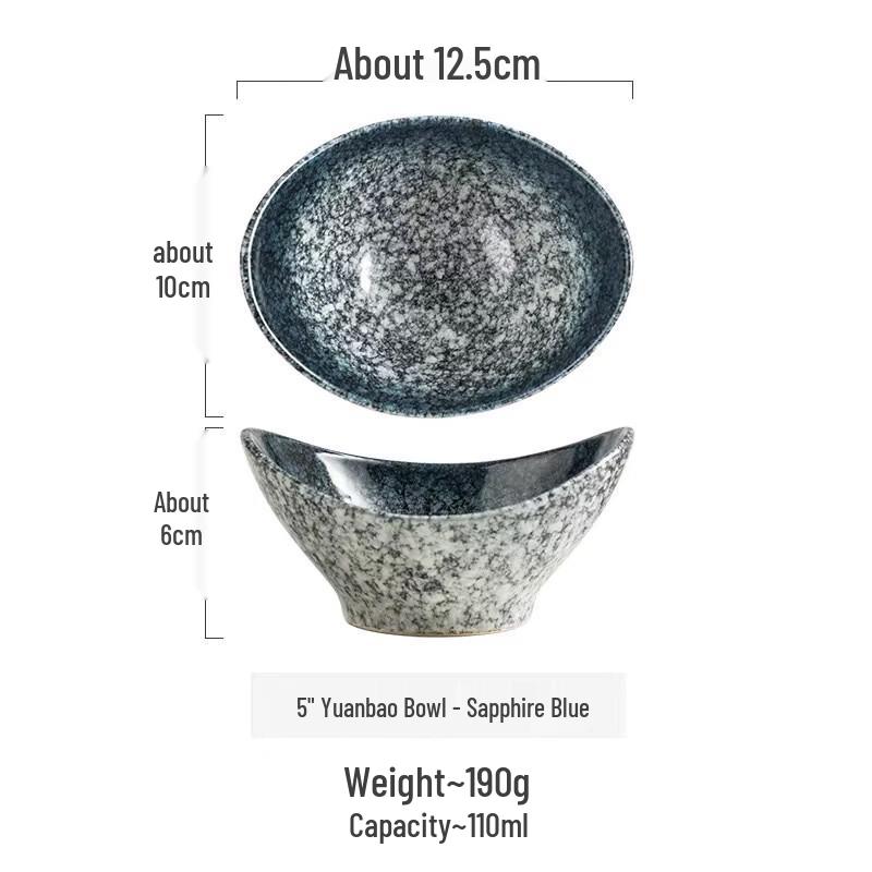 ZISIZ Japanese Ceramic Condiment Bowl Set