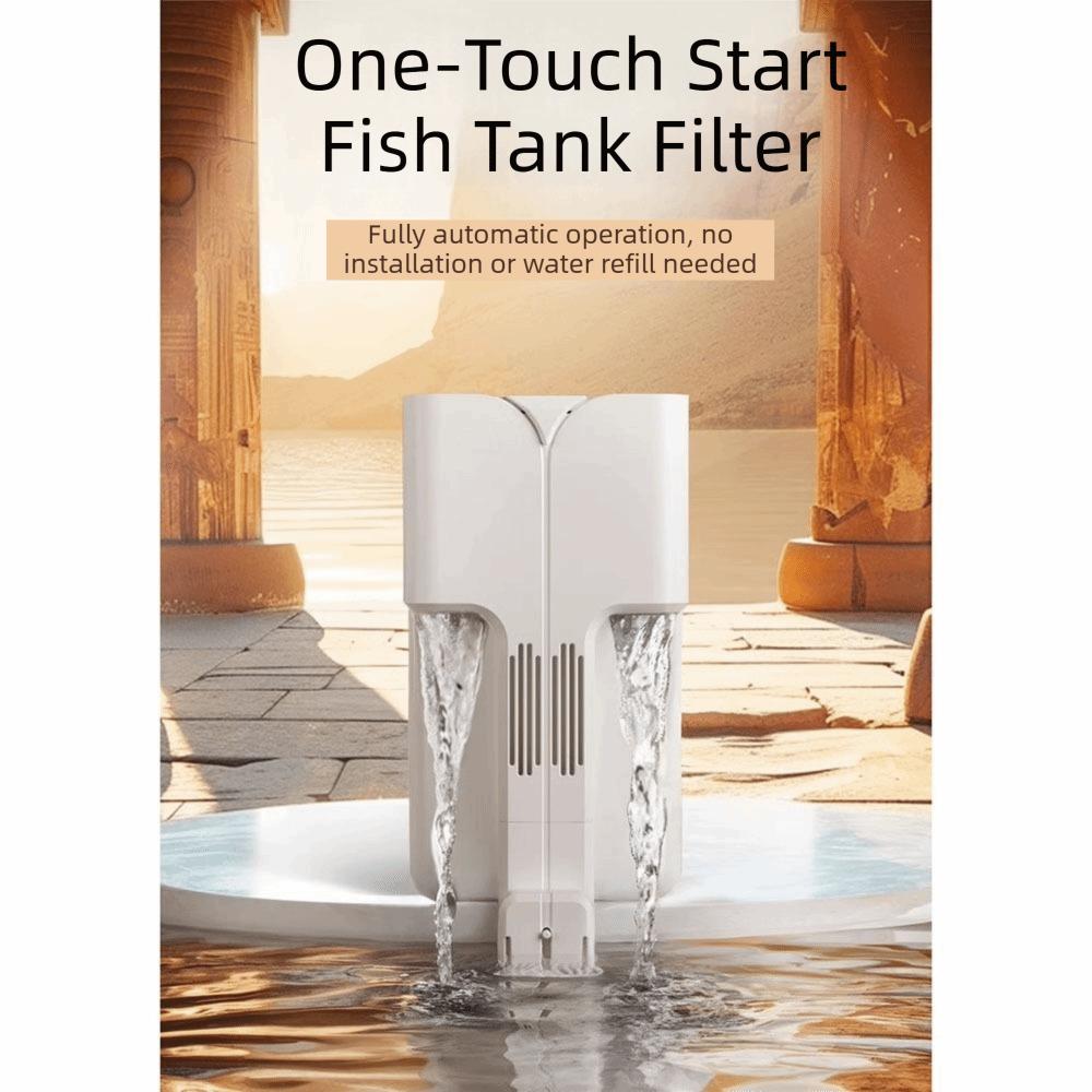 Oxygenation Fish Tank Filter Waterfall Aquarium Filter Silent Wall-Mounted Filter Pet Supplies