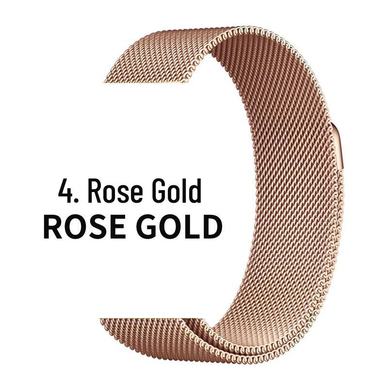 Compatible Stainless Steel Milanese Magnetic Band for Apple Watch Series 1-9 & SE.