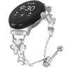 Metal Band For Google Pixel Watch 3 41mm/Pixel Watch 2/Pixel Watch Heart Clover Decor Watch Strap