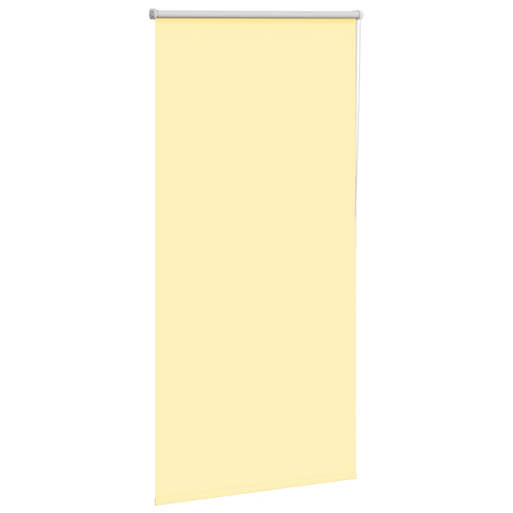 Blackout Roller Blind Yellow 75 x 150 cm Fabric Width 70.7 cm Polyester