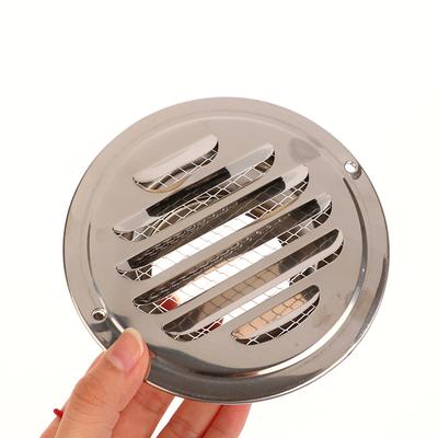 70/80/100/120/150 mm kulatá nerezová ocel větrací mřížka ochrana proti hmyzu domácí vnější stěna potrubí ventilační nástroj