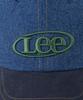 LEE Vintage Logo Wildleder Colorblock Baseballkappe Indigo Dunkel