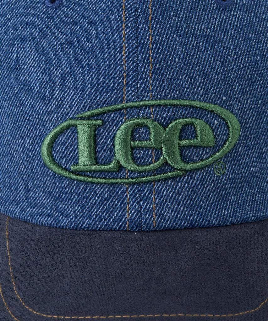 LEE Vintage Logo Wildleder Colorblock Baseballkappe Indigo Dunkel