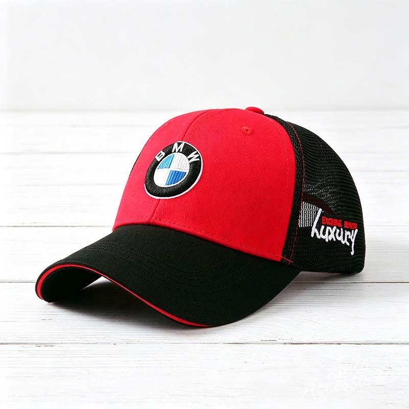 TWDG8 Outdoor Baseball Cap Embroidered Mesh Hat Breathable Summer Riding Sunscreen Sun Hat For BMW M Sport X1 X3 X4 X5 X6 X7 Keychain